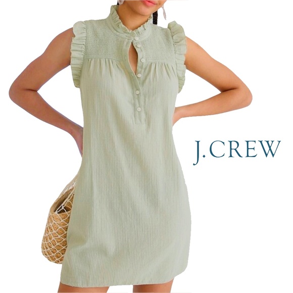 J. Crew Re-Imagined Earth Friendly Cotton Lightweight Cotton Ruffle Details - Picture 14 of 16
